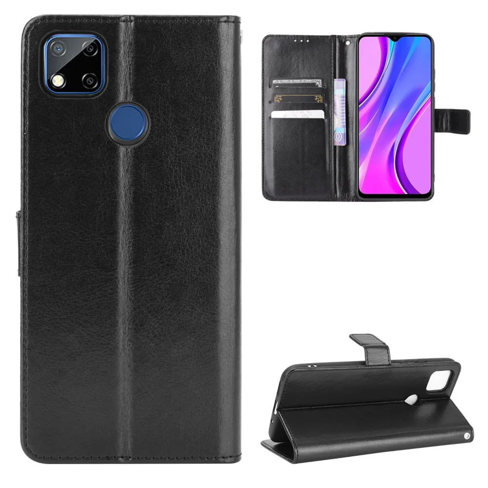 Модный чехол-кошелек из искусственной кожи для Xiaomi Redmi 9C/Redmi 9C NFC защитный