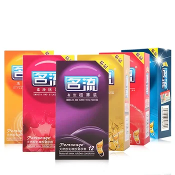 10pcs Dotted Condoms Sex Toys for Men Natural Latex Smooth Thin Penis Sleeve Condom Lubrication Safer Contraception sex Supplies 1