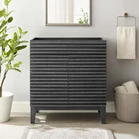 Render 30" Bathroom Vanity in Charcoal - Sink Basin Not Included 30"W X 18"L X 32.5"H Adjustable Rack Sturdy and Durable 2