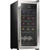 PKCWC18 Cooler, 18 Bottle, Stainless Steel -13.6"D x 17.7"W x 30.3"H 1