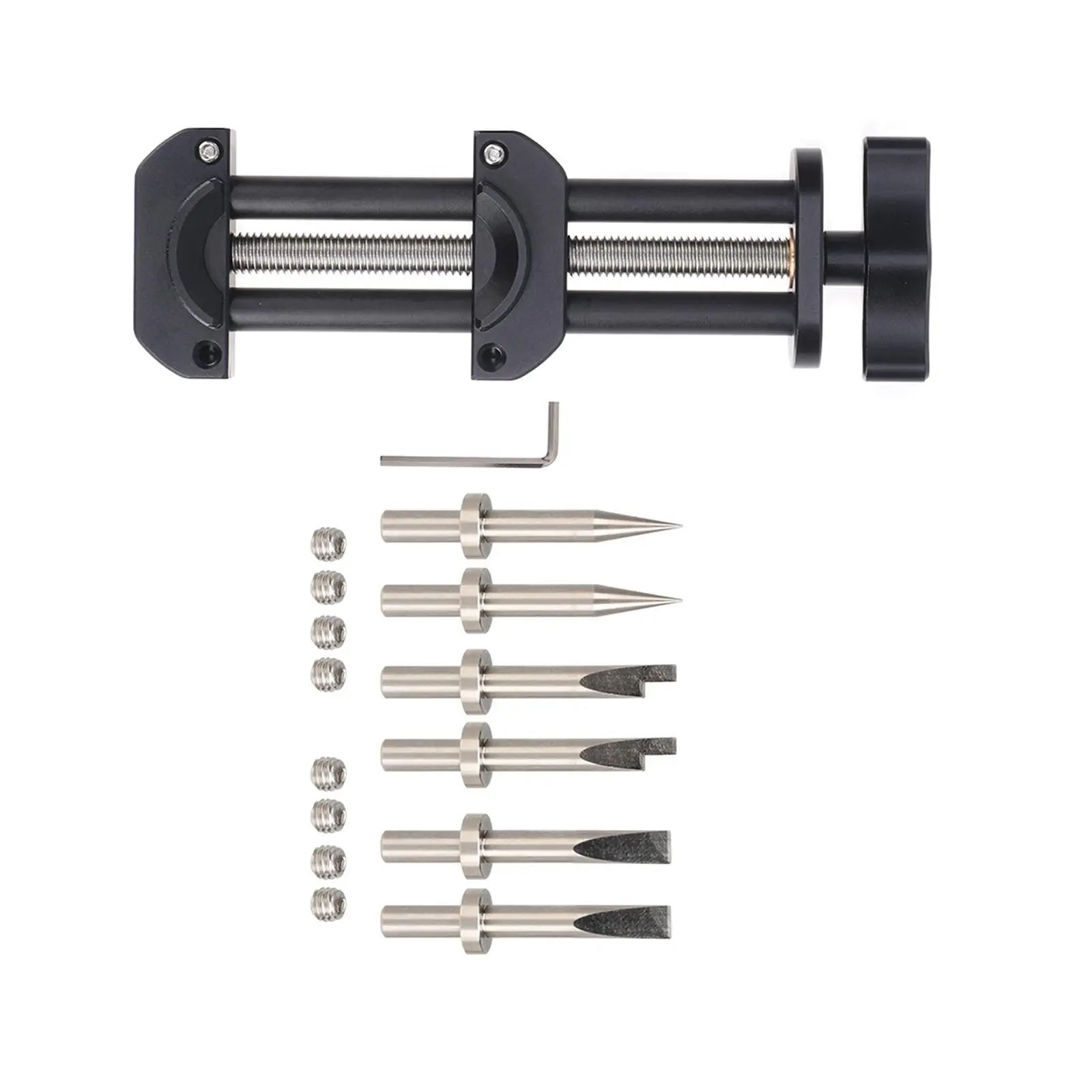 

Camera Lens Vise Tool Set Easy to Use 12-90mm Adjustable Jaw Opening Metal
