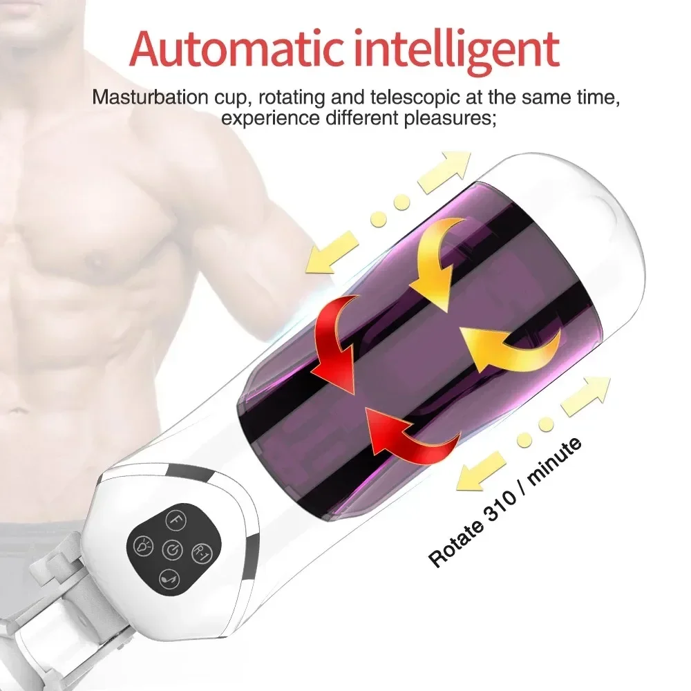 Automatic Telescopic Sucking Machine Male Vibration Masturbation Pocket Pussy Sex Toys Adult Goods for Man Masturbators Cup - Image 3
