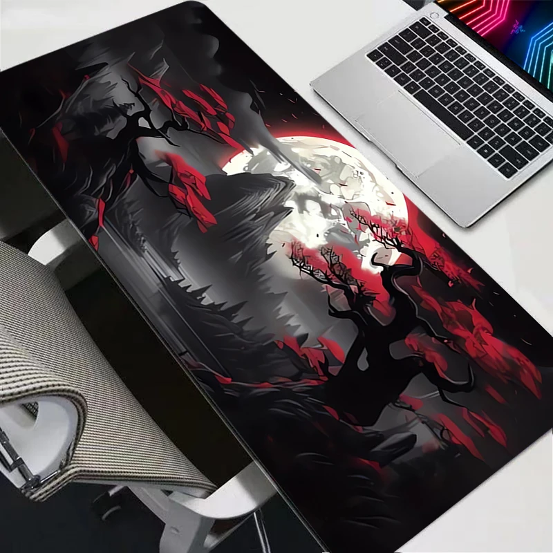 Mouse Pad Gaming Accessories Notbook Computer Speed Mini Pc Gamer Keyboard Desk Mat Landscape Red Moon Map Mousepad Large Gift 3