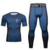 New MMA BJJ Rashguard Suit For Adult Male Muay Thai No Gi Grappling Long Sleeve+Pants Kickboxing Jersey+Shorts Sports Rashguards 4