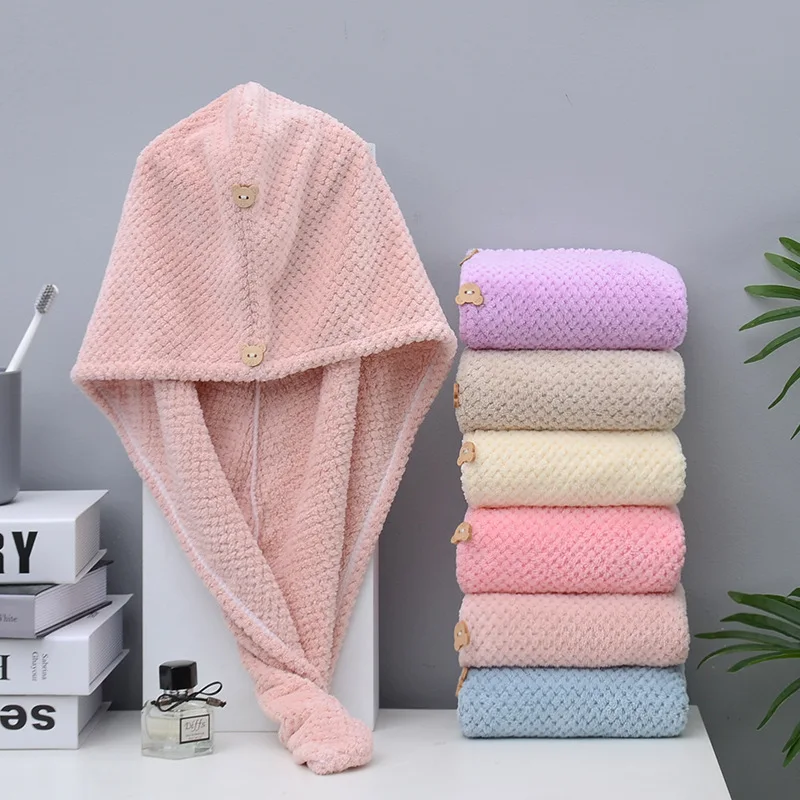 1PCS Quick drying shower cap Hair quick drying fast absorbent headband Dry shower cap hair