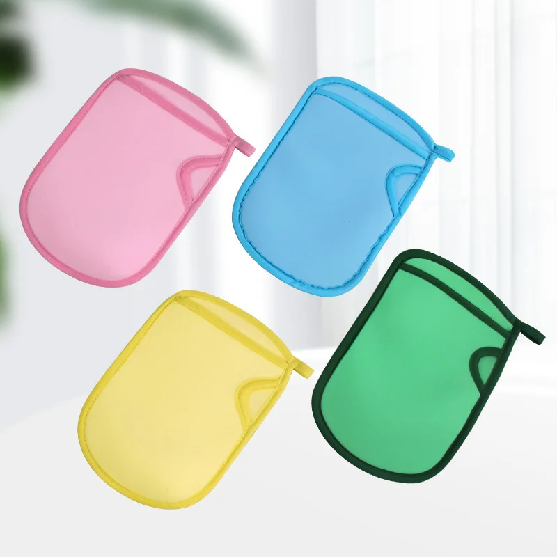 Houseeker Soft Exfoliating Bath Gloves Painless Skin Bath Sponge PVA Children Adult Bathing Scrub Mitt Durable Shower Towel