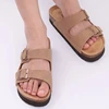 Eyriphy Men Slippers Classic Cork Clogs Fashion Casual Sandals For Men Thick Sole Suede Open Toe Slides Indoor Home Shoes Women 2