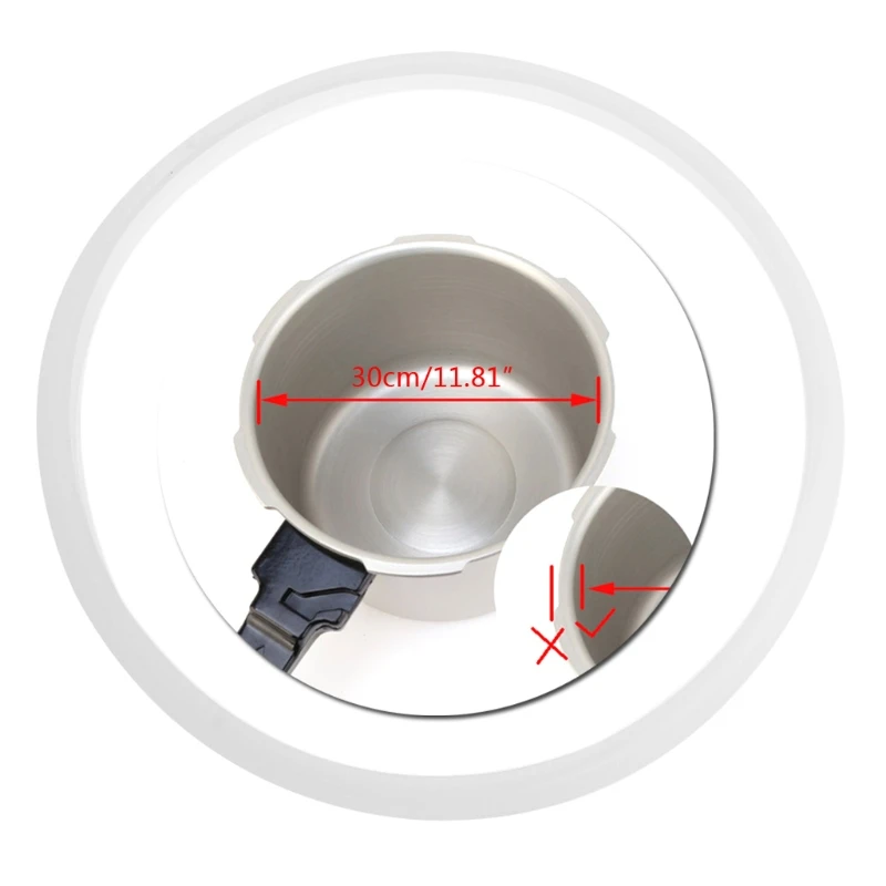 

Pressure Cookers Silicone Rubber Gasket Sealing Seal Ring Kitchen Cooking Tool