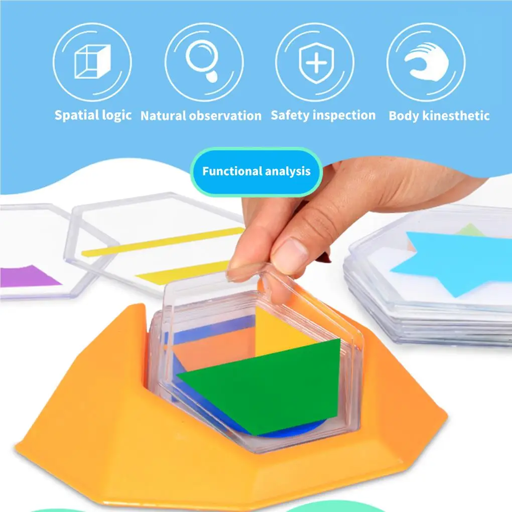 Interesting Color Code Challenging Puzzle Logic Game Jigsaw Matching Intelligent Toys Spatial Skill Toy Gifts Boys Girls
