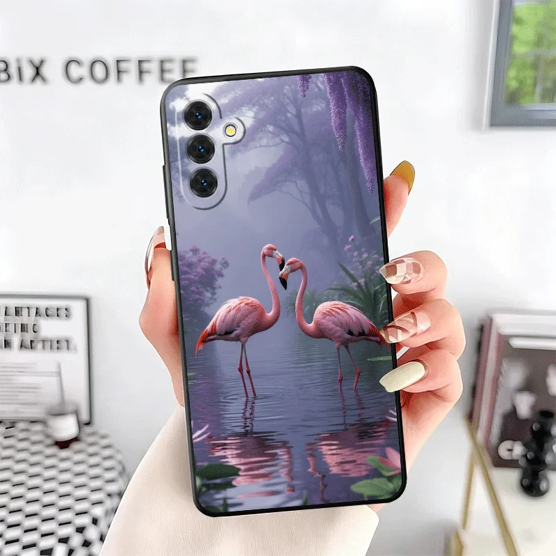 Dreamy Flamingo Soft Phone Case - Pink Red