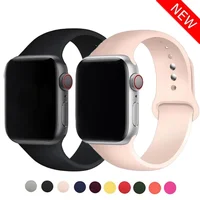 Bracelet de Sport en Silicone souple pour Apple Watch Ultra, 49mm 40mm 44mm 42/38mm, série iWatch 9 8 7 6 SE 5 41mm 45mm 1