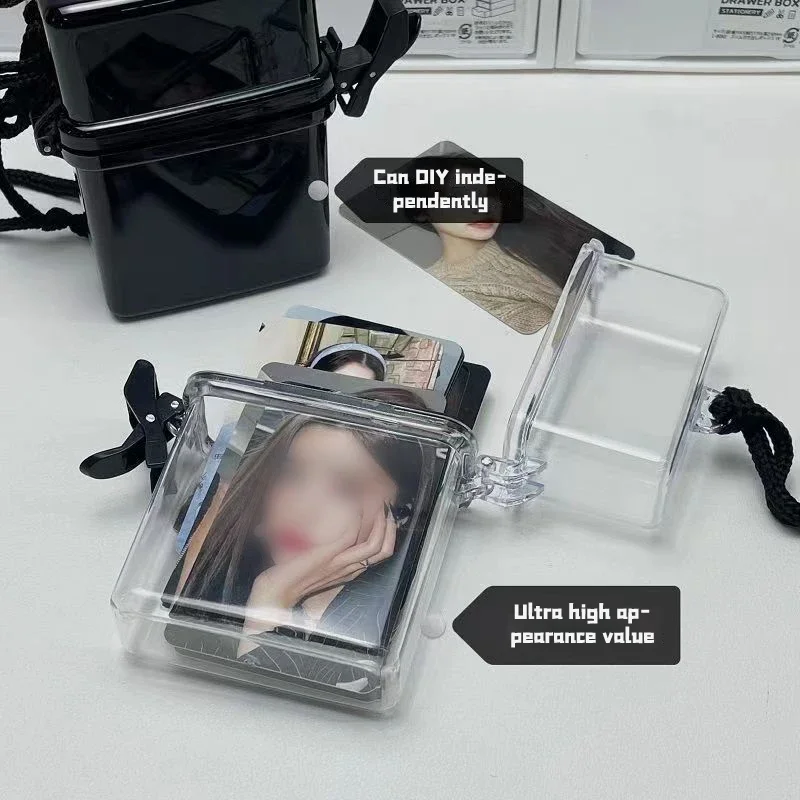 Kawaii Toploader Photocard Storage Box – Portable Photo Card Holder and Album Case