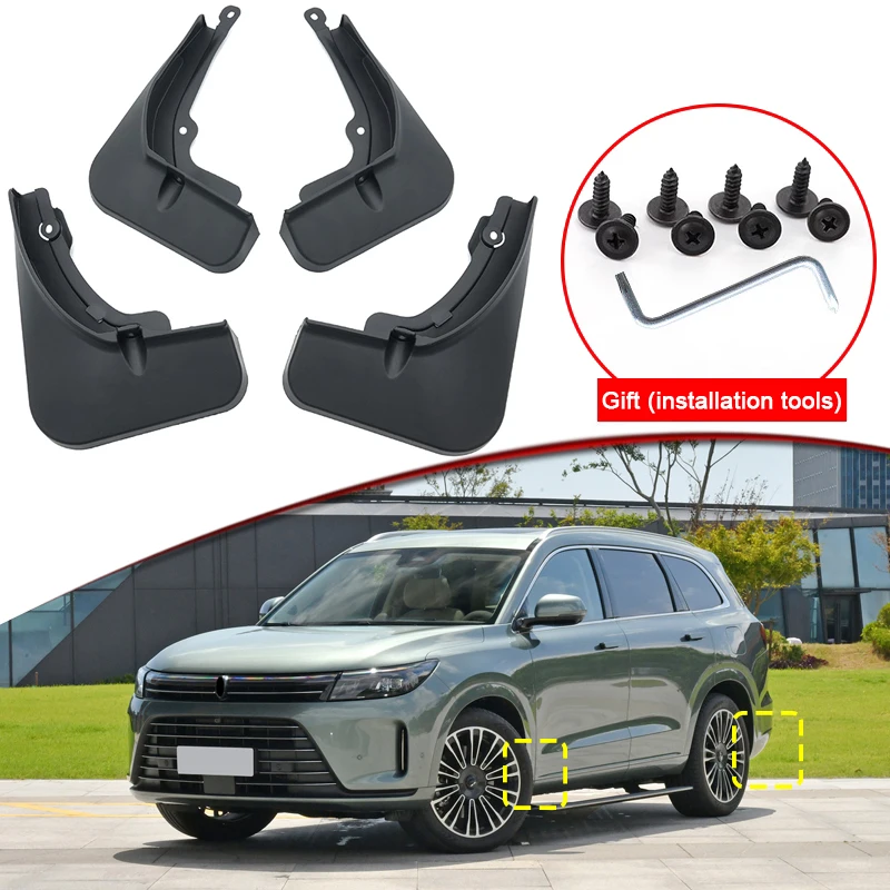 

Car Styling For AITO M7 SERES M7 2023 2024 ABS Car Mud Flaps Splash Guard Mudguards MudFlaps Front Rear Fender Auto Accessories