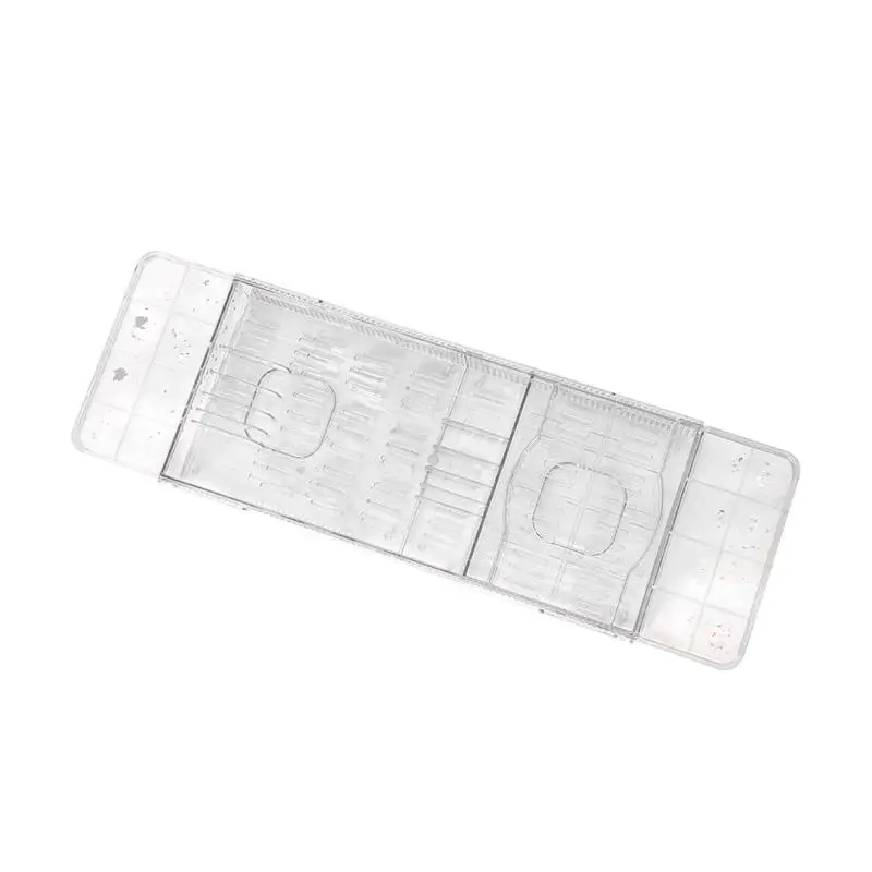 Bathtub Table Clear Anti-Tipping Bathroom Bathtub Shelf Multi-Functional Glass Tray Spacious Organizer For Tablets
