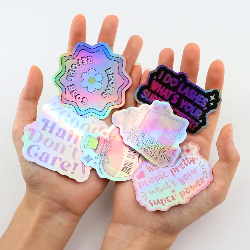 

Ribbon customizationCustom Die Cut Stickers Individual Logo Holographic Stickers Print Vinyl Cartoon Waterproof Glitter Stickers