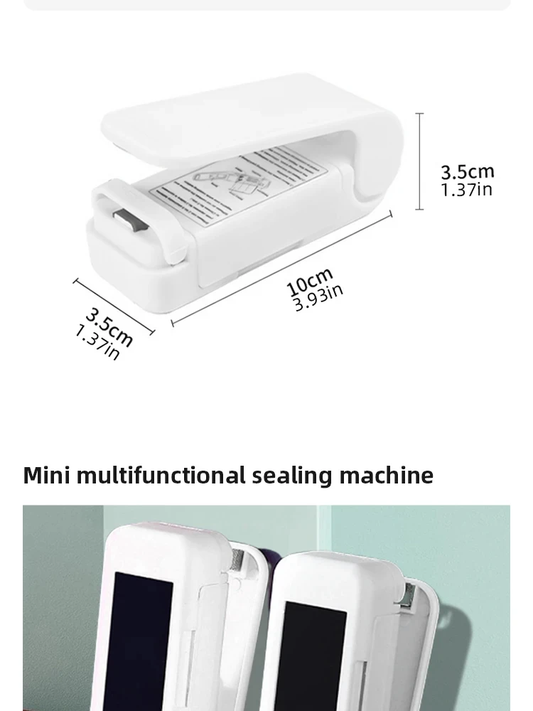 Description Picture 5 of itemVacuum Sealer Mini Snacks Sealing Household Heat Plastic Sealing Machine Handheld Food Preservation Portable Kitchen Gadget Safe