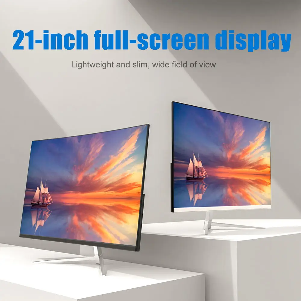 JSHIX 21.5 ġ ƮƮ ǻ , FHD 75Hz 1920x1080, ̹ ǽ Ŀ ÷ ȭ, VGA HDMI ȣȯ ũž PC