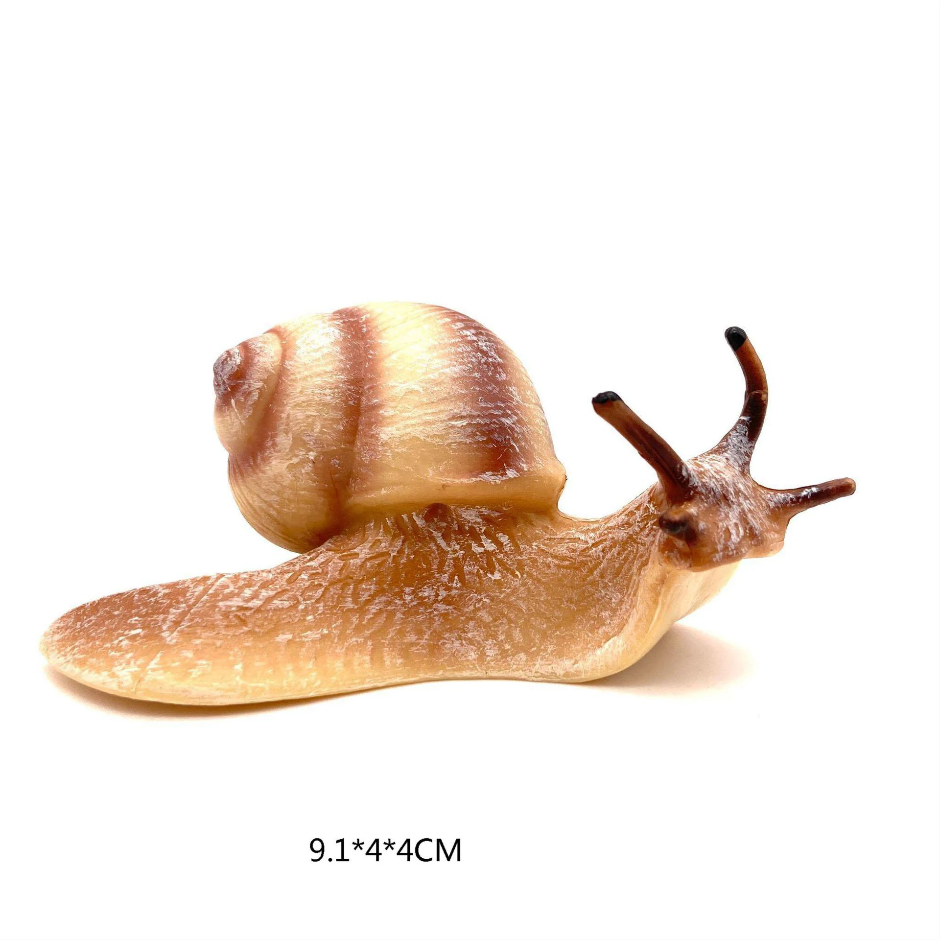 Figurine D'escargot En Bois – Miniature Réaliste Pour Décoration Intérieure Ou Extérieure – 5,9 Cm