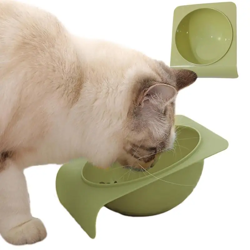 

Slanted Cat Dish 15 Degree Tilted Pet Bowl Elevated Cat Food Bowl Slanted Bowl Pet Supplies Anti-Slip Ergonomic Cat Bowl