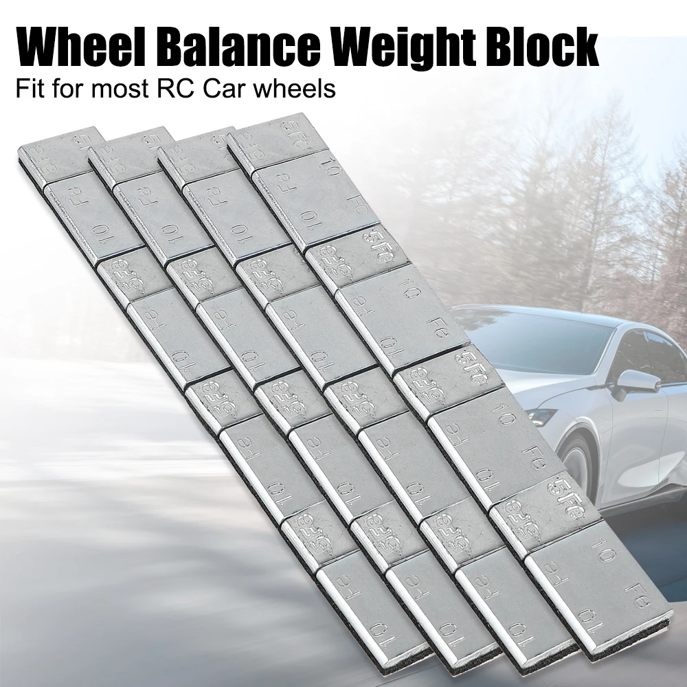 Iron Balancer Car Tire Balance Block Tyre Wheel Weight Covers Adhesive Universal Parts Automotive Accessories 32Pcs/lot 5g/10g