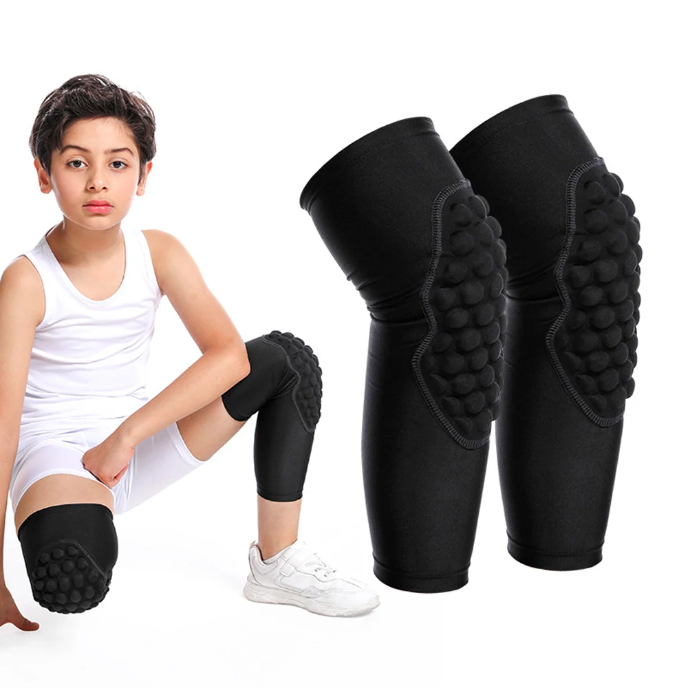 Kids/Youth 5-15 Years Sports Honeycomb Compression Knee Pad Elbow