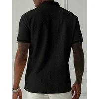Polo d'été à manches courtes pour hommes, Streetwear, hauts de couleur unie, marque respirante 4