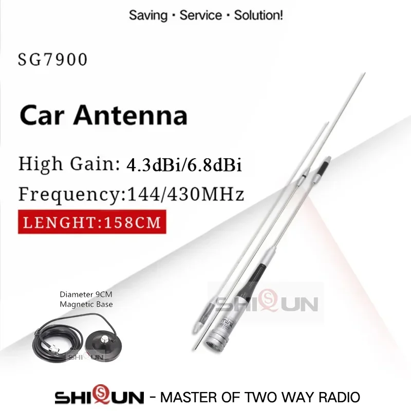Dual Band Antenna DIAMOND SG7900 UHF VHF 400-480Mhz 136