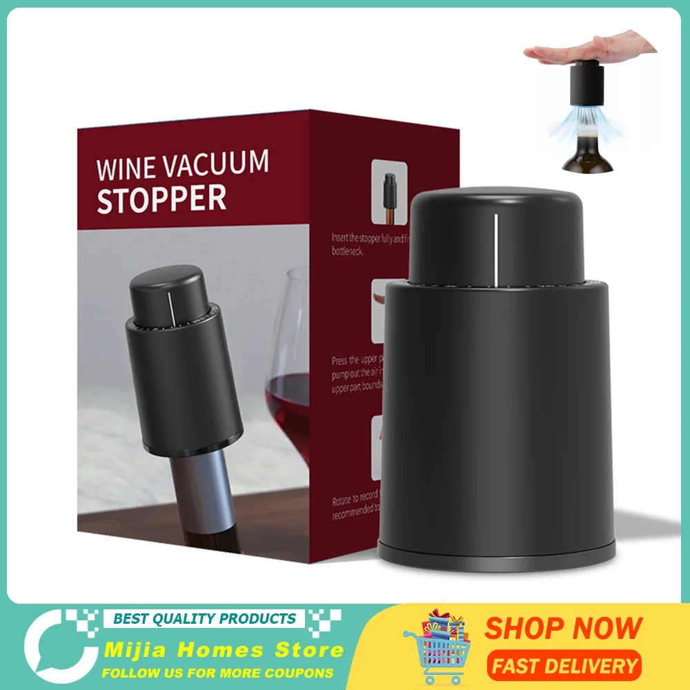 Plastic Vacuum Wine Bottle Stopper Sealed Storage Vacuum Memory Wine Stopper Corks