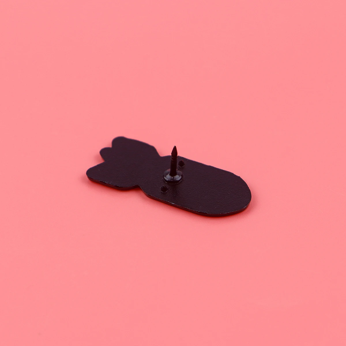 Stylish Black Cartoon Nuclear Bomb Enamel Pin - Perfect Accessory