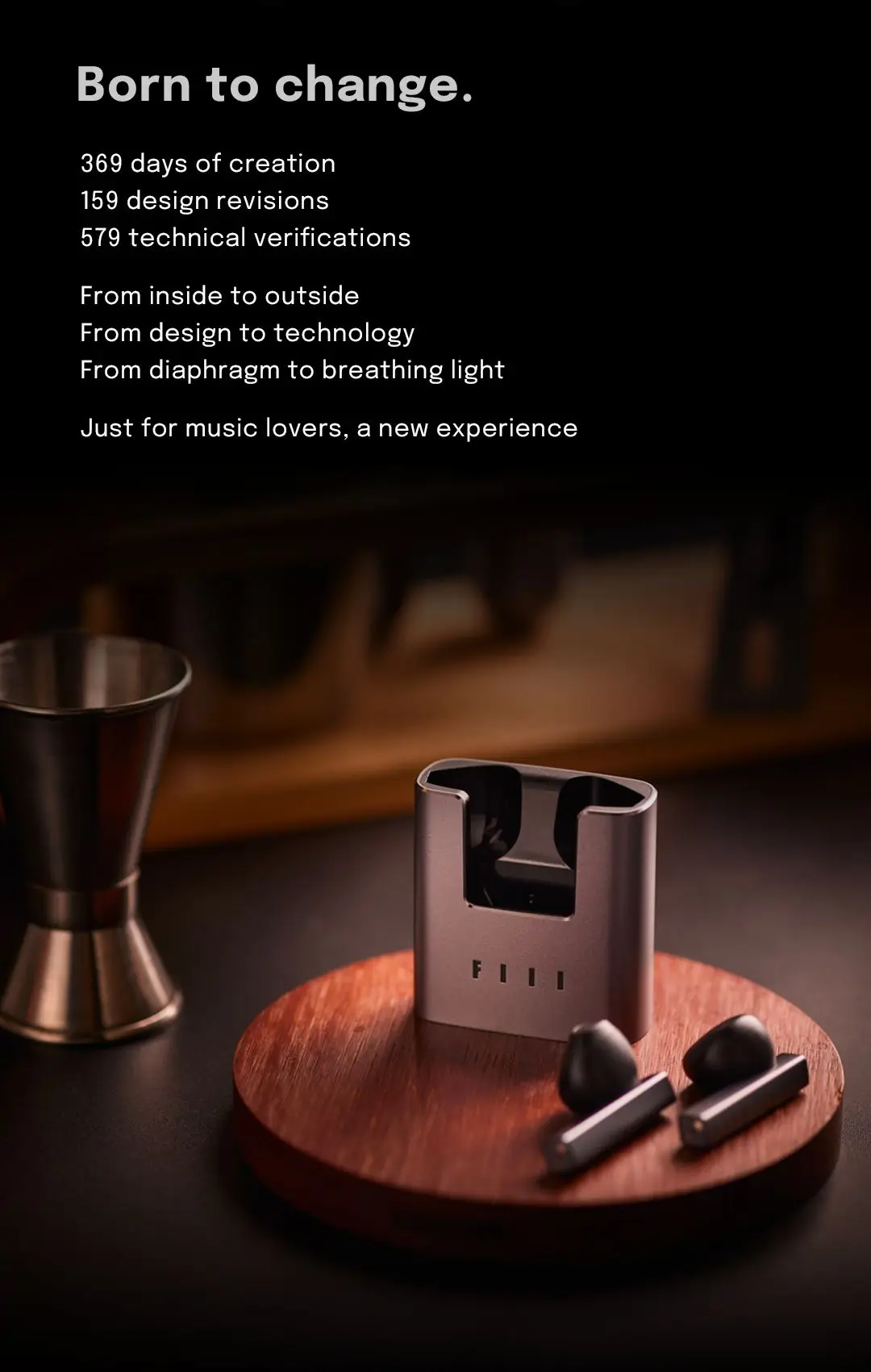 Global Version FIIL CC Nano Wireless Bluetooth 5.2 Earbuds ENC TWS Headphones Metal Design Hi-Fi Earphones Support APP Gift
