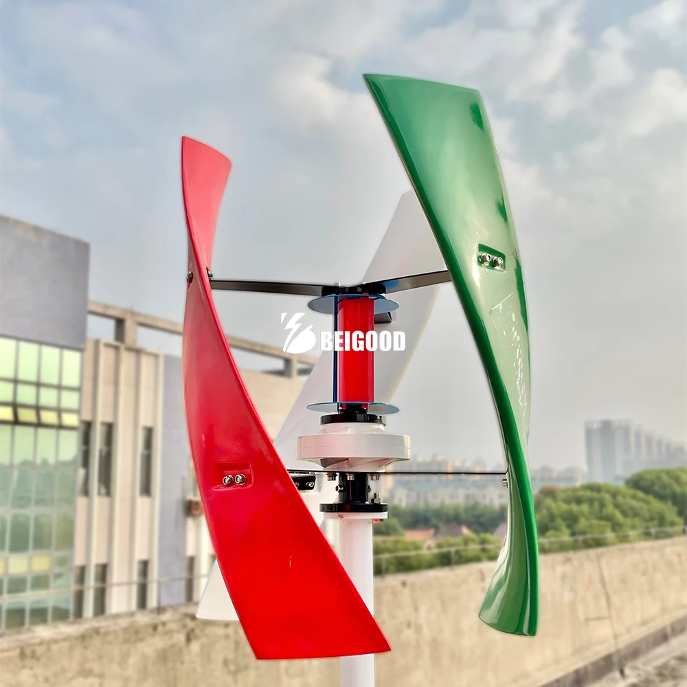 10KW 20KW 48v 96v 3Phase AC Electrical Horizontal Wind Turbine Generator with Hybrid Controller for Home solar wind generator