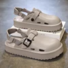 Men's Fashion Platform Clogs Sandals 2025 Summer Back Strap Eva Beach Sandles Male Non Slip Soft Sole Garden Sandals 3