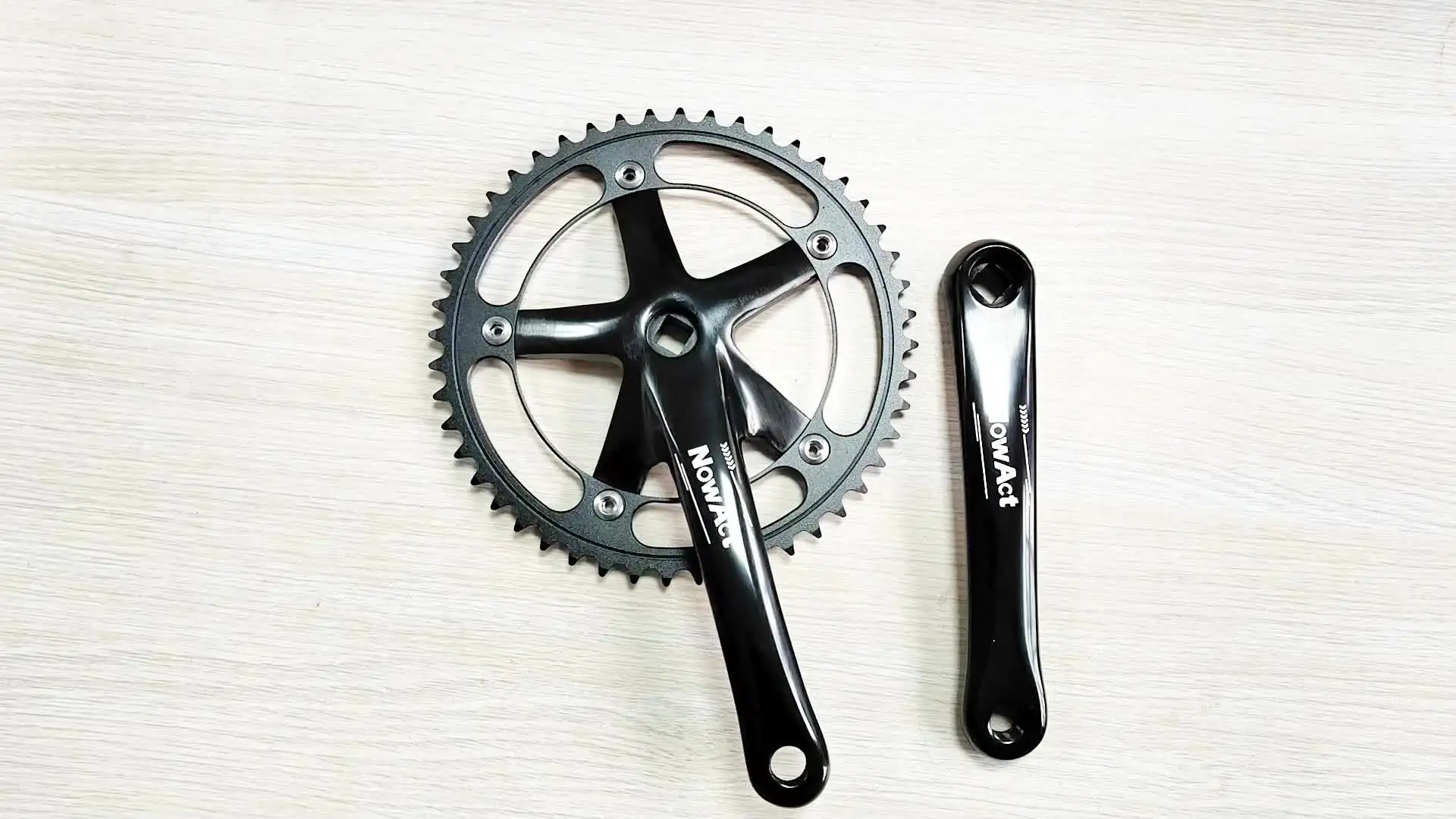 NowAct Fixed Gear Bike Crankset 48T BCD 144 Single Speed Crank Set