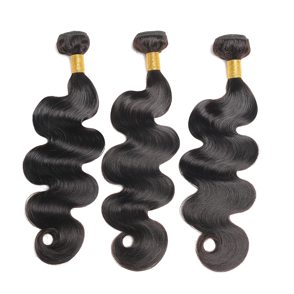A inch brazilian body wave hair bundles natural color human hair weave