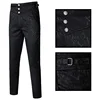 Gothic Vest Pants Combination, Halloween Men's Suit Vest Pants, Steampunk Victorian Stage Pantalon Performance Style Waistcoat 4