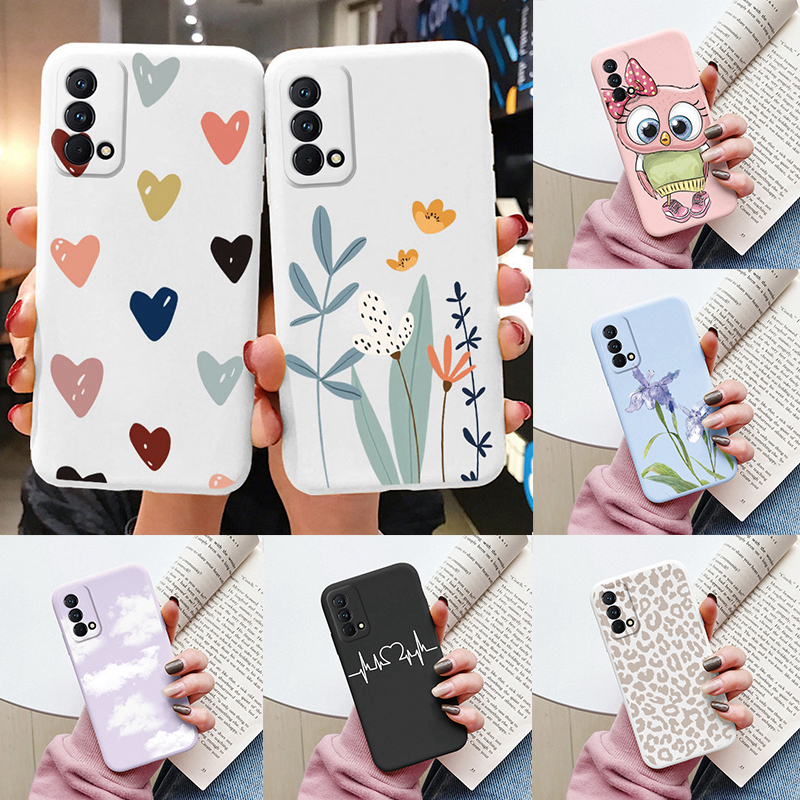 For Realme GT Master Edition Case Q3 Pro Carnival Fashion Flower Soft TPU Phone Case Fundas For Oppo Realme GT Master Edition