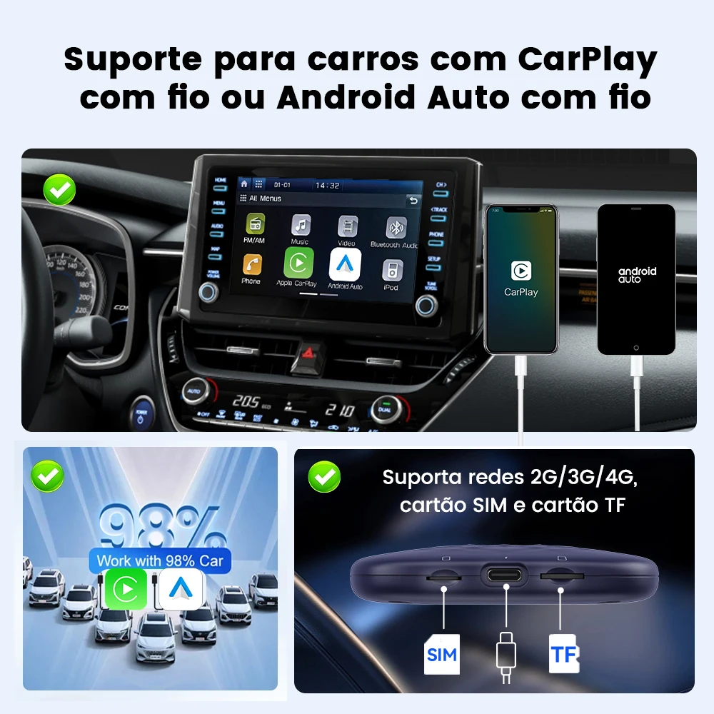 カーナビ CarlinKit Carplay Ai Box Plus 8+128GB Amazon.co.jp: 日本