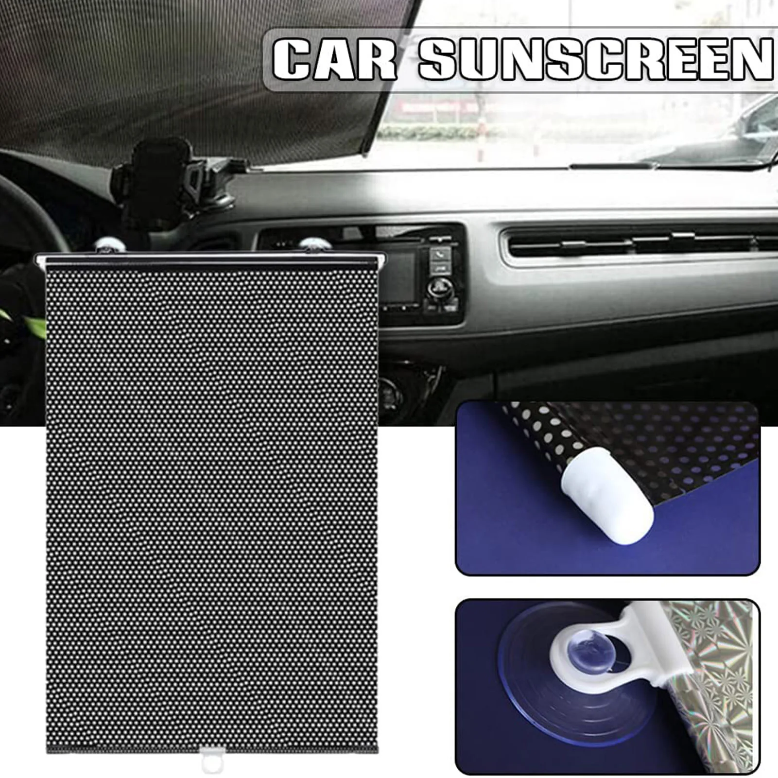 Auto Sun Block Car Roller Blinds Retractable Sunshade Universal Roller