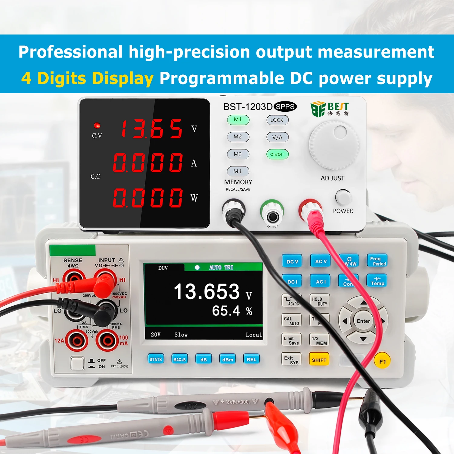 プログラム可能な電力供給調整可能な速度30v-5a携帯電話修理ツール用のスイッチング安定化bst-1203d-spps