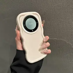 Minimalist Silicone Shock - Absorbing Solid Color Phone Case for Honor X9B (White)