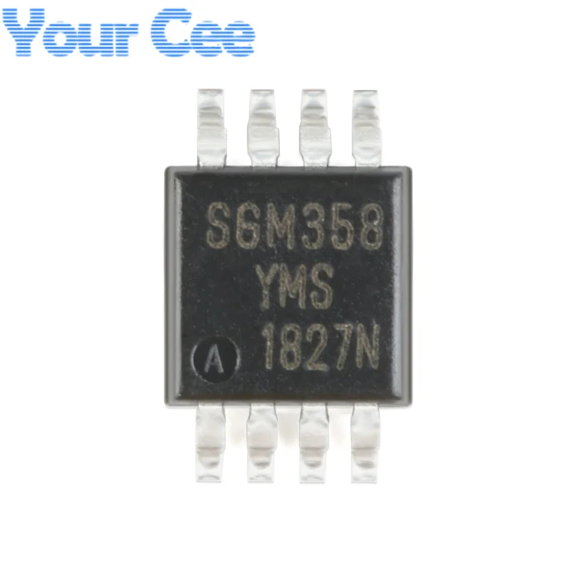 

10 шт., чип операционного усилителя SGM358 SGM358YMS/TR MSOP-8 Rail-to-Rail CMOS