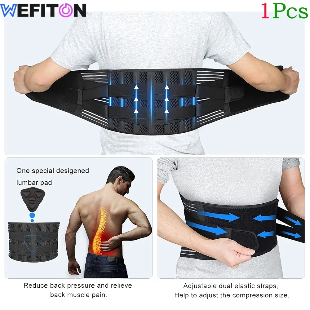 

1Pcs Back Support Belts for Men Women,Lumbar Support,Sciatica Pain Relief,Adjustable Waist Support Back Brace for Weight lifting