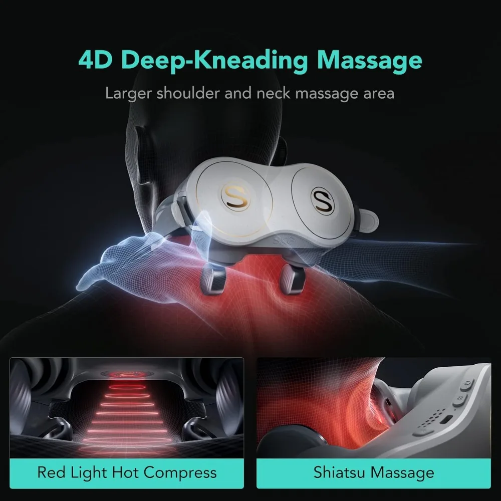 Neck Massager for Pain Relief Deep Tissue,Christmas Gifts for Men Women Dad Mom Neck