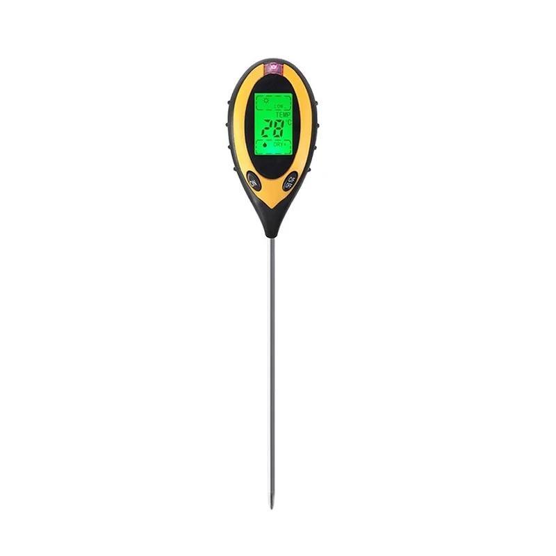 4 in 1 Portable LCD Digital Electrical PH Thermometer Plant Soil Moisture Meter KCB-300