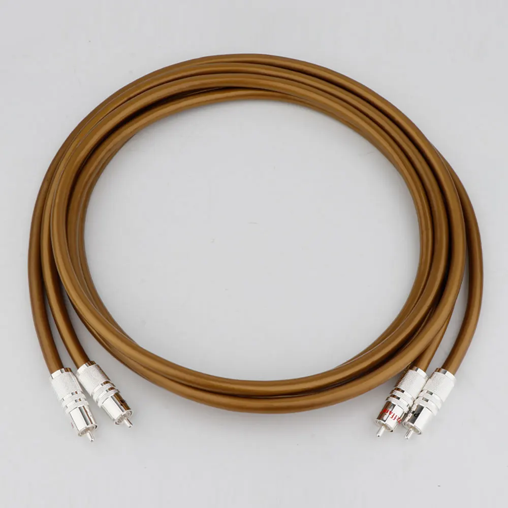 Cavo Jack Cardas Rca Di Alta Qualità Ofc Rame Placcato Argento Da 2Rca A 2 Cavi Audio Rca Line