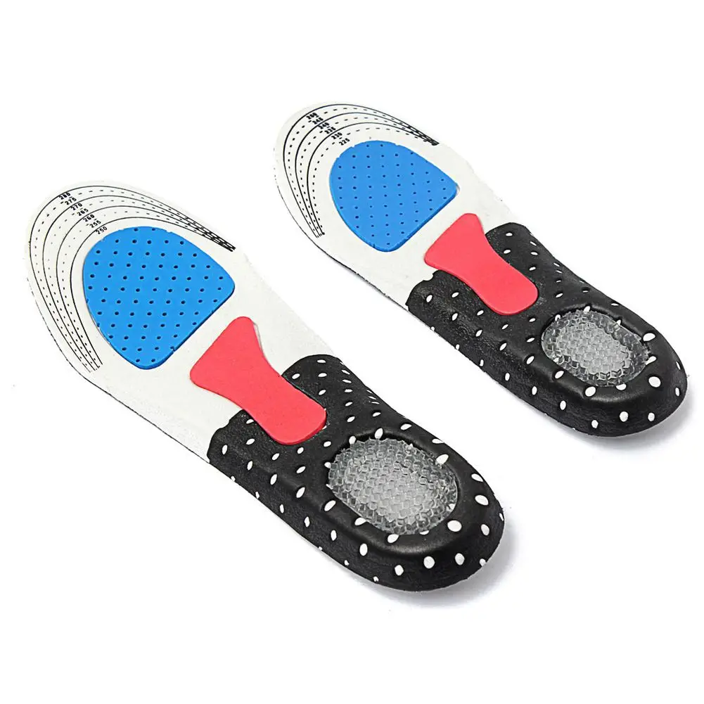 New Men Gel Orthotic Sport Running Insoles Insert Shoe Pad Arch Support Cushion 