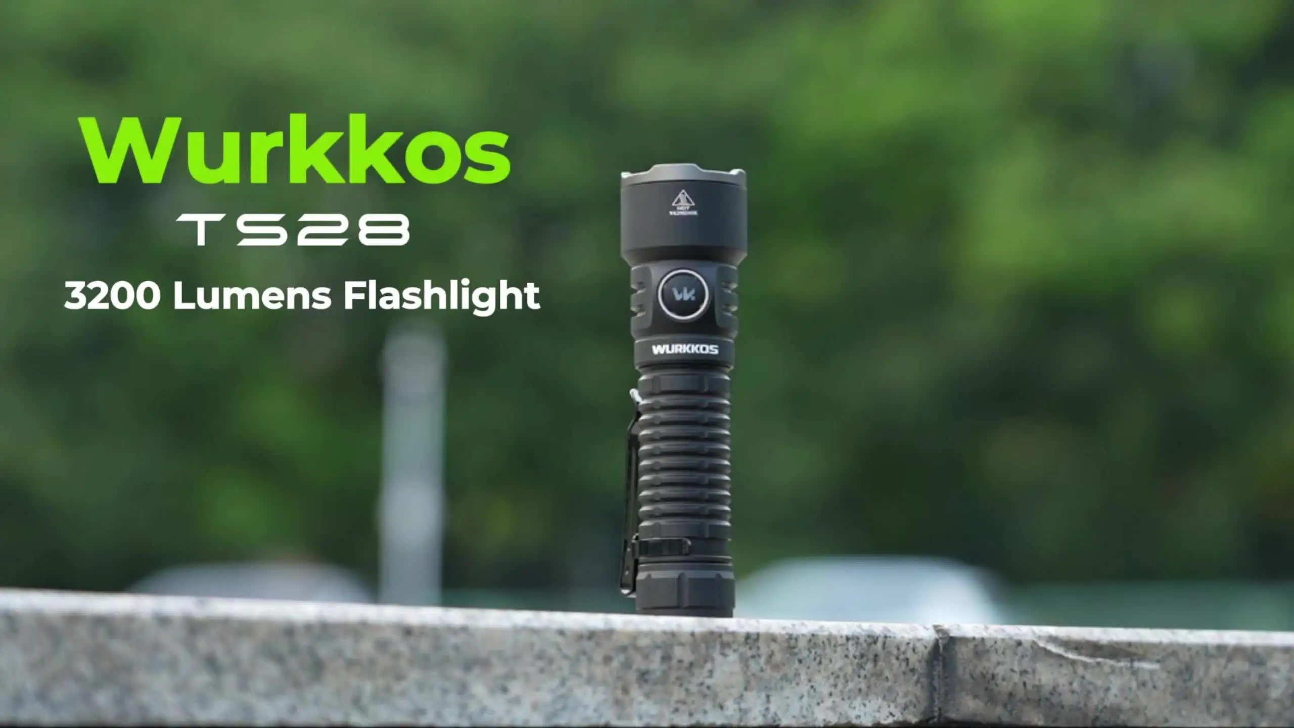 Wurkkos TS28 21700 充電式タクティカル懐中電灯 USB-Cポート 3200LM