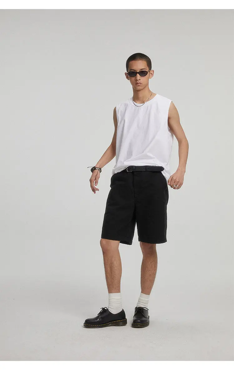 Description Picture 4 of item2024 Summer Men Japanese Korean Streetwear Fashion Vintage Loose Casual Tank Top Tees Shirts Women Hip Hop Sleeveless T-shirts
