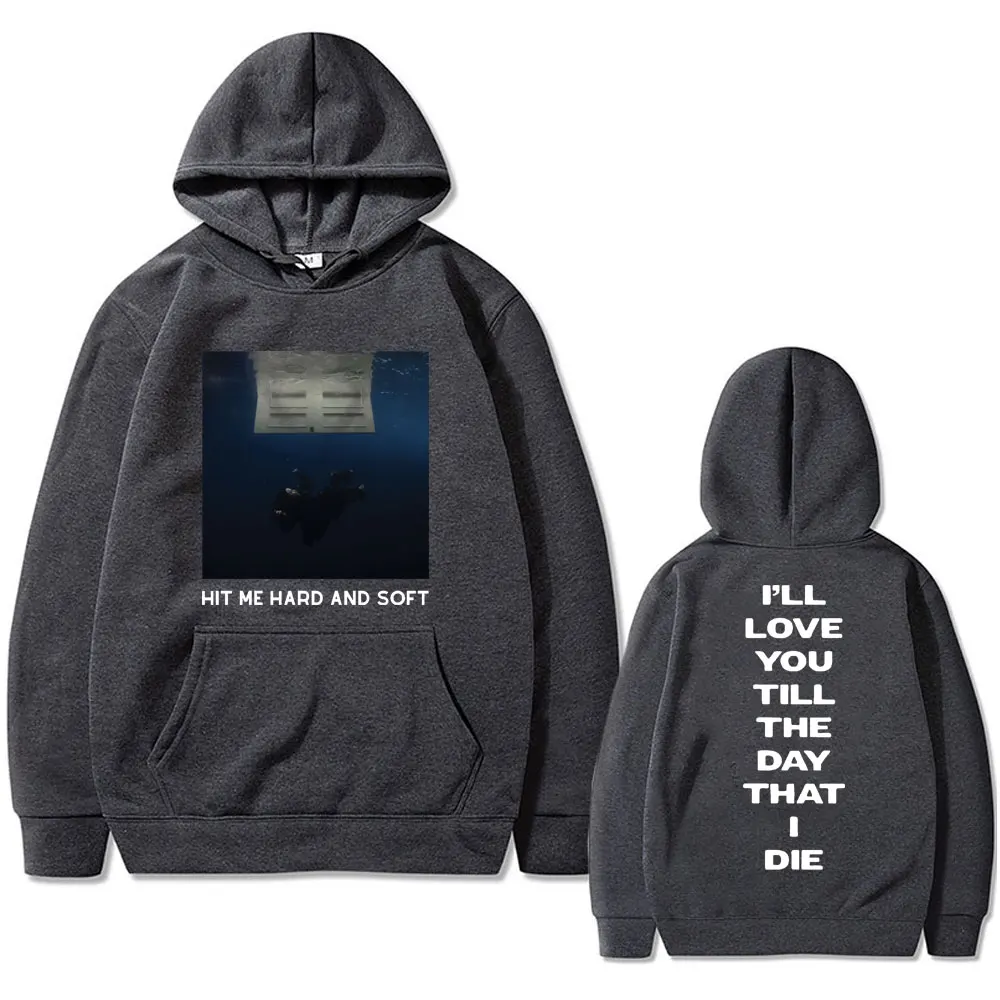 Hit Me Hard and Soft 2024 Tour Graphic Hoodie Men Women Fashion Oversized Sweatshirt Male Casual Hoodies Mens Vintage Streetwear