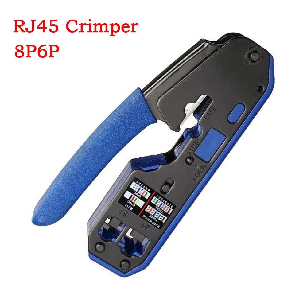 

Rj45 Tool Network Crimper Crimping Wire Cable Pliers Cable Stripping Plier Stripper for Rj45 Cat6 Cat5E Cat5 Rj11 Rj12 Connector